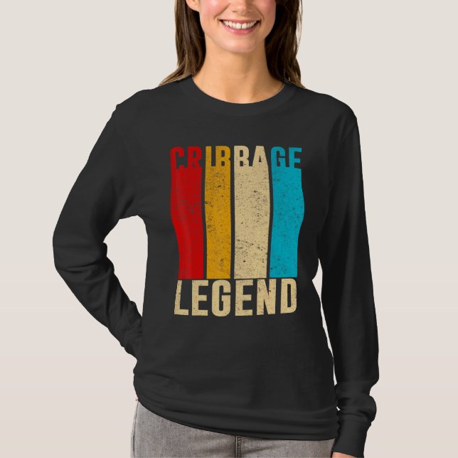 T-shirt Cribbage Legend Joueur Quinze Deux Quinze Quatre R (Devant)