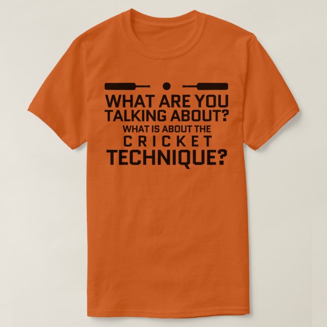 T-shirt cricket (Design devant)