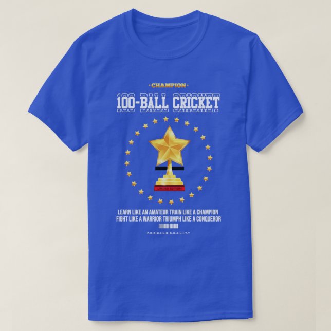 T-shirt cricket à 100 balles (Design devant)