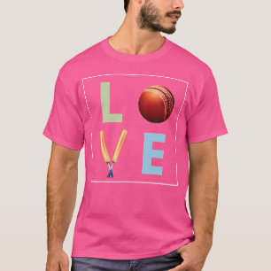 T-shirt Cricket Aimer Pour Cricket Sports Joueur Drôle Cri