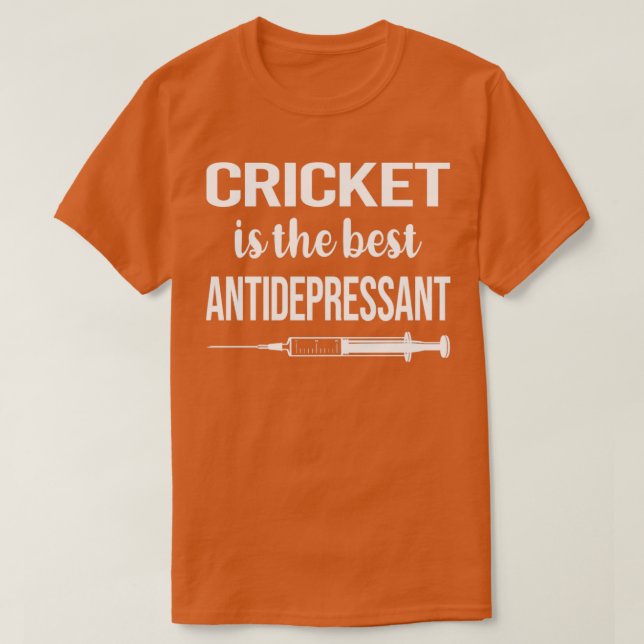 T-shirt Cricket antidépresseur (Design devant)