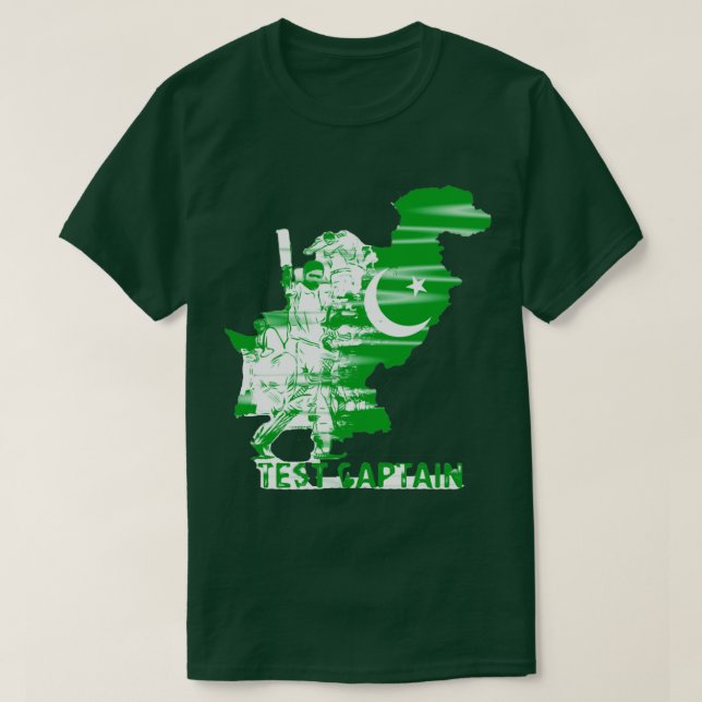 T-shirt Cricket au Pakistan (Design devant)