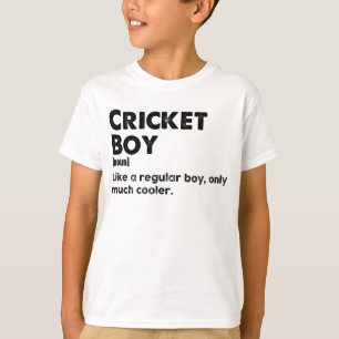 T-shirt Cricket Boy Funny Dictionnaire Définition