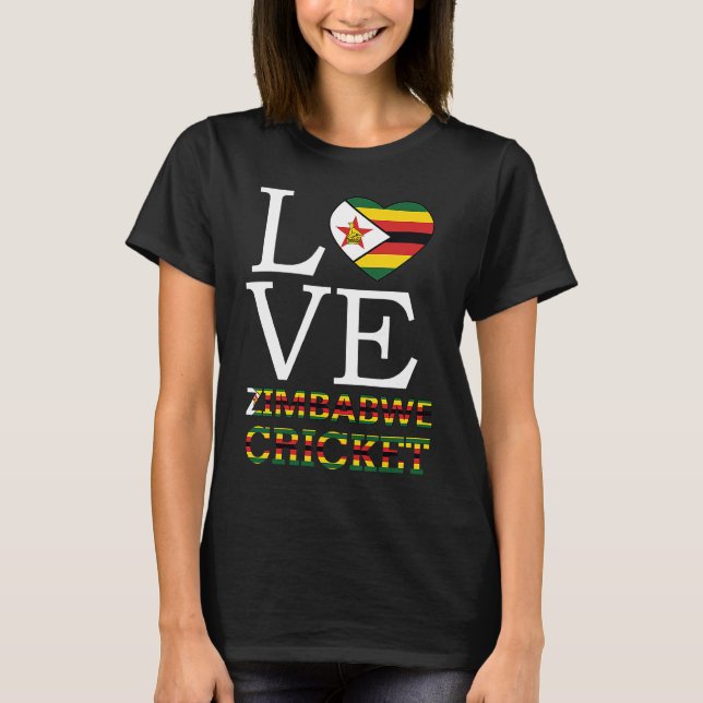 T-shirt Cricket du Zimbabwe pour hommes (Devant)