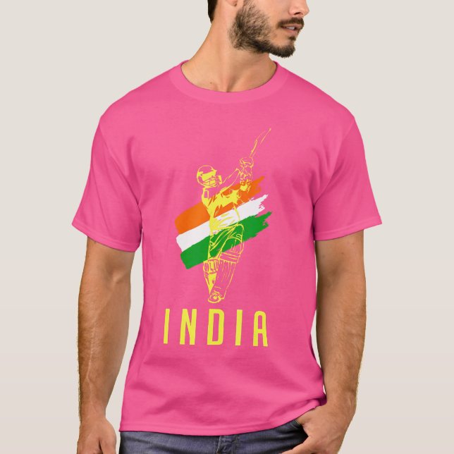 T-shirt Cricket Inde (Devant)