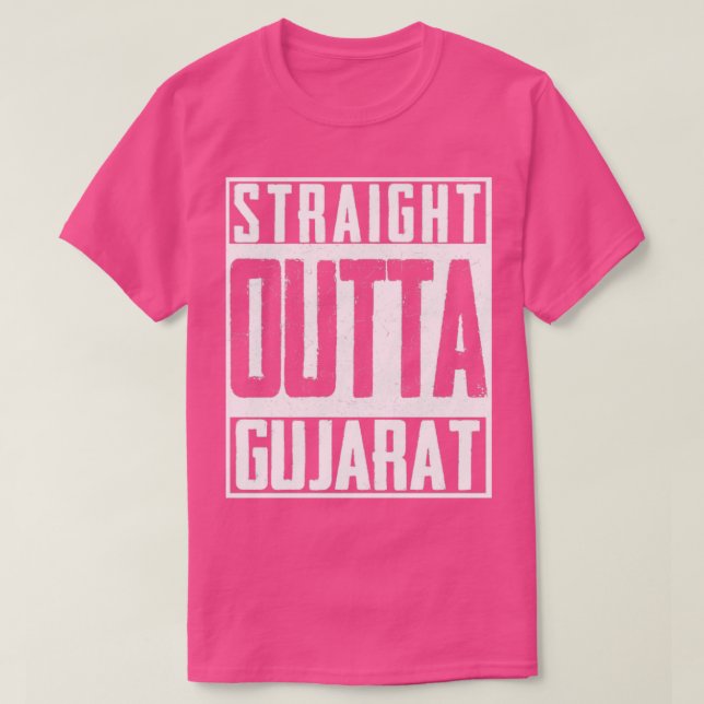 T-shirt Cricket indien juste en-dehors du Gujarat Inde (Design devant)