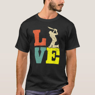 T-shirt Cricket Love Batsman Cricket Players