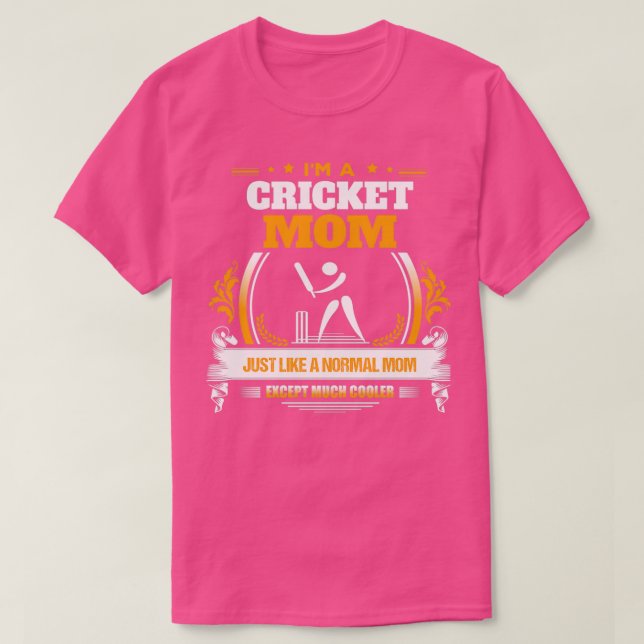 T-shirt Cricket Maman Cadeau de Noël ou Anniversaire prése (Design devant)