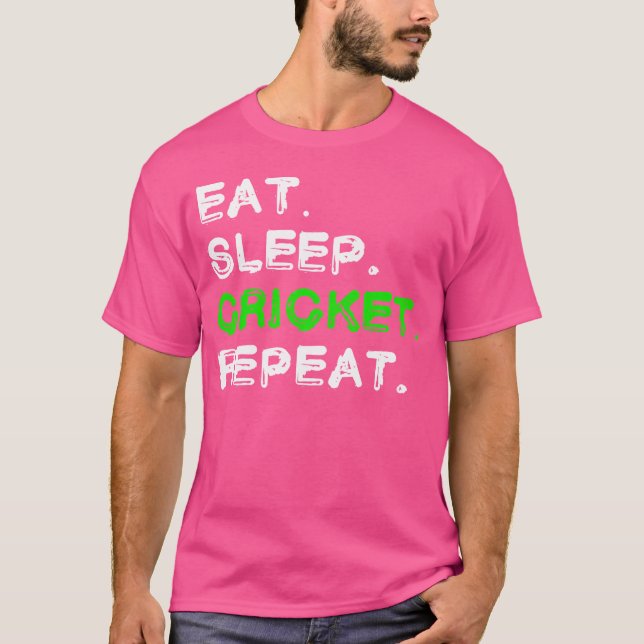 T-shirt Cricket Mange Sleep Cricket (Devant)