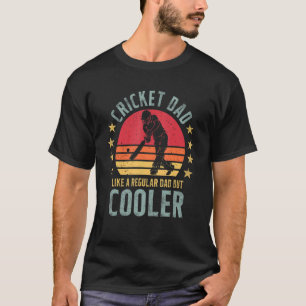 T-shirt Cricket Papa Comme Un Père Régulier Mais Glacière 