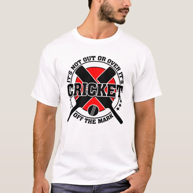 T-shirt Cricketer's Off The Mark Cricket (Devant)