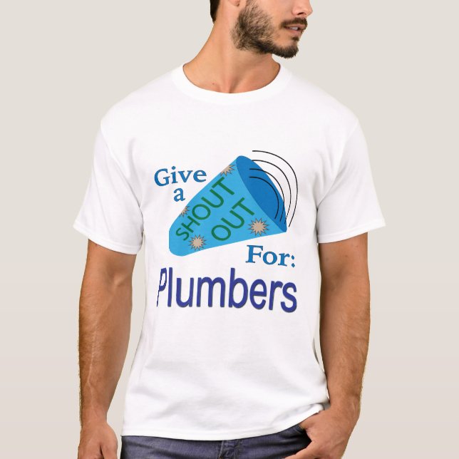 T-shirt Criez pour les plombiers (Devant)