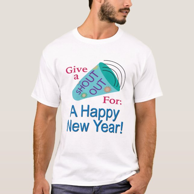 T-shirt Criez pour une bonne année (Devant)