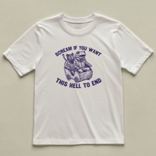 T-shirt Criez Si Vous Voulez Drôle Illustré Rat De Grenoui