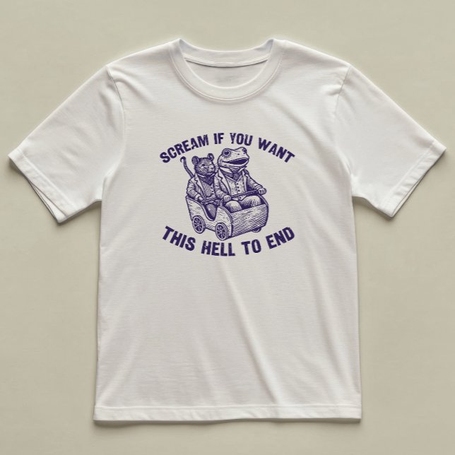 T-shirt Criez Si Vous Voulez Drôle Illustré Rat De Grenoui (Créateur téléchargé)