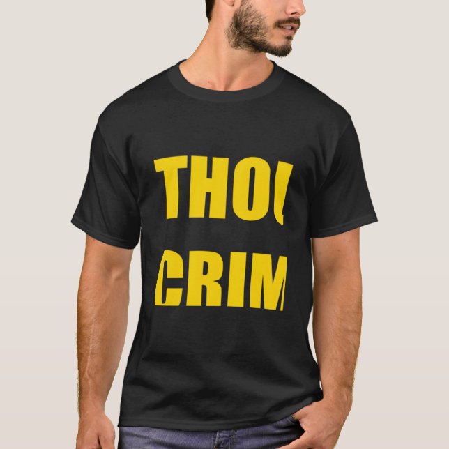T-shirt Criminel de pensée (Devant)