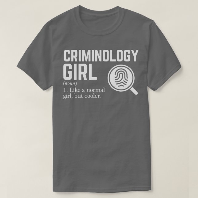 T-shirt Criminologie fille2 (Design devant)
