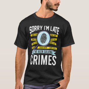 T-shirt Criminologue Criminologie Fan de faits divers