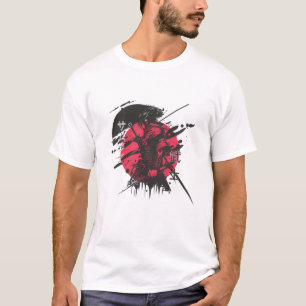 T-shirt Crimson Sun Warrior Graphic Tee