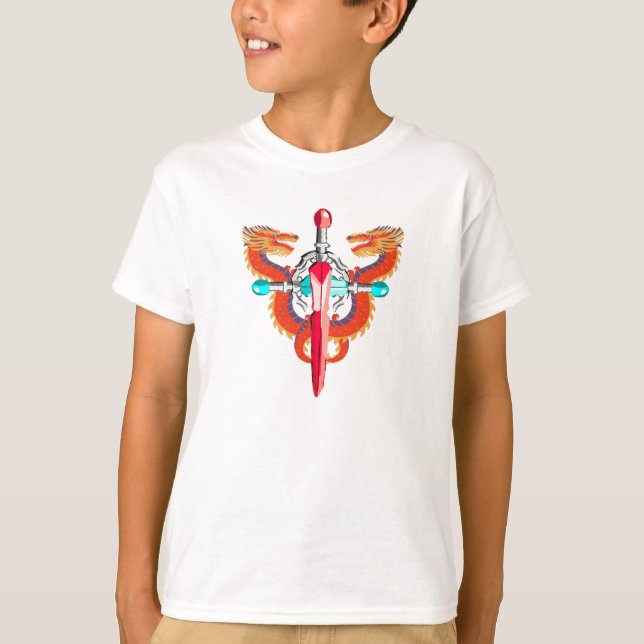 T-shirt Crimson Winged Dragon Sword (Devant)