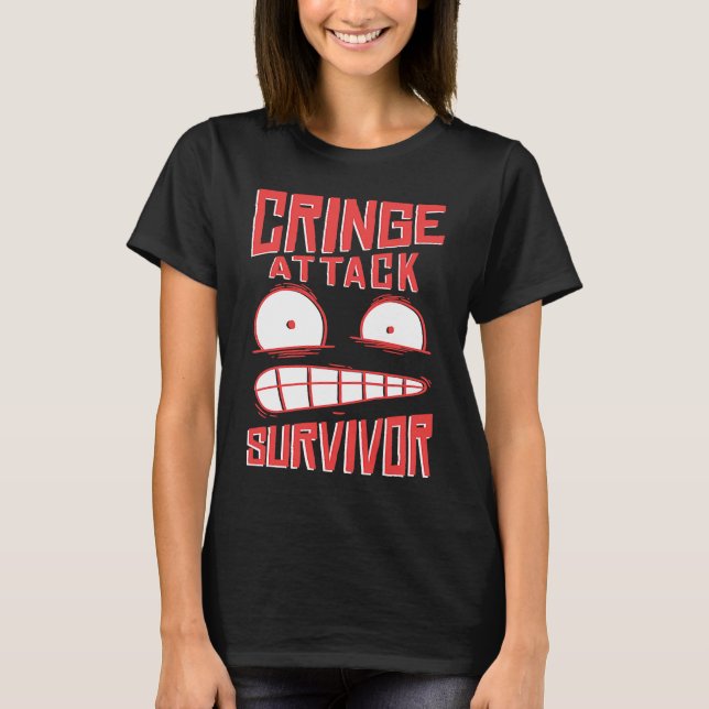 T-shirt Cringe  phrase Gen Z  meme phrases Cringe (Devant)