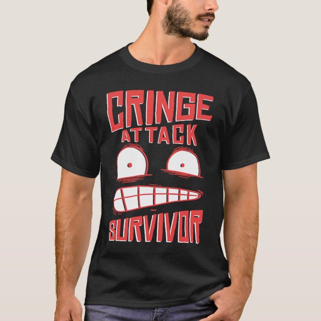 T-shirt Cringe  phrase Gen Z  meme phrases Cringe (Devant)