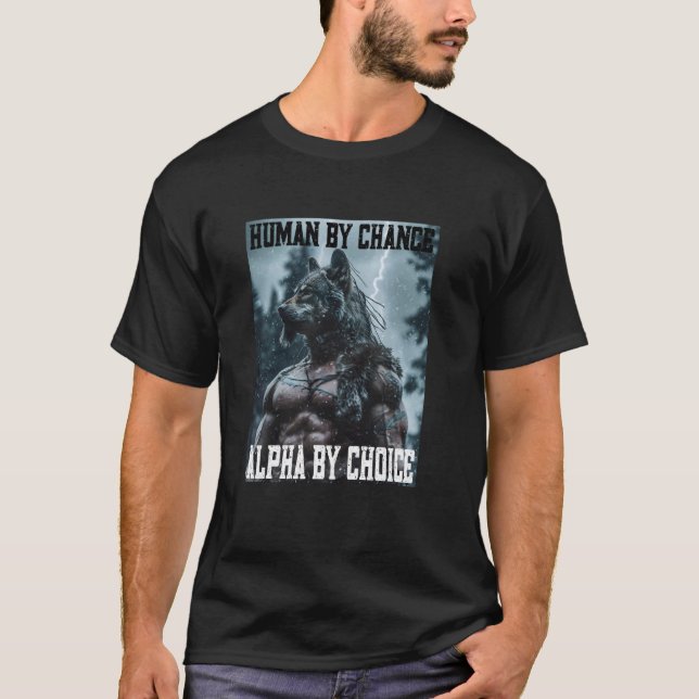 T-shirt Cringing Viking Alpha Wolf Cringey Drôle Cringe Ét (Devant)