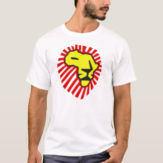 T-shirt Crinière rouge de lion jaune cette fois pour la