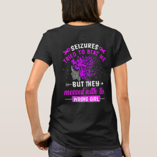 T-shirt Crises ont essayé de me battre Sensibilisation à l