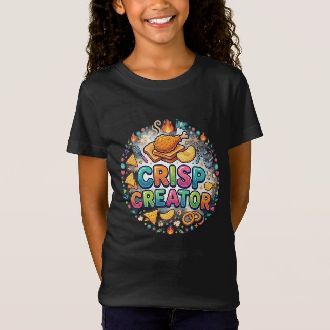 T-Shirt Crisp Creator – Tee à l'énergie créative audacieus (Devant)