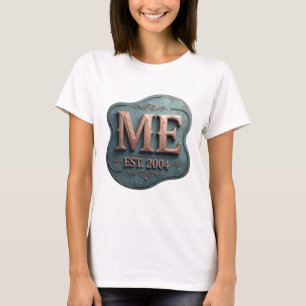 T-shirt Crisp Gold ME EST 2004 Impression