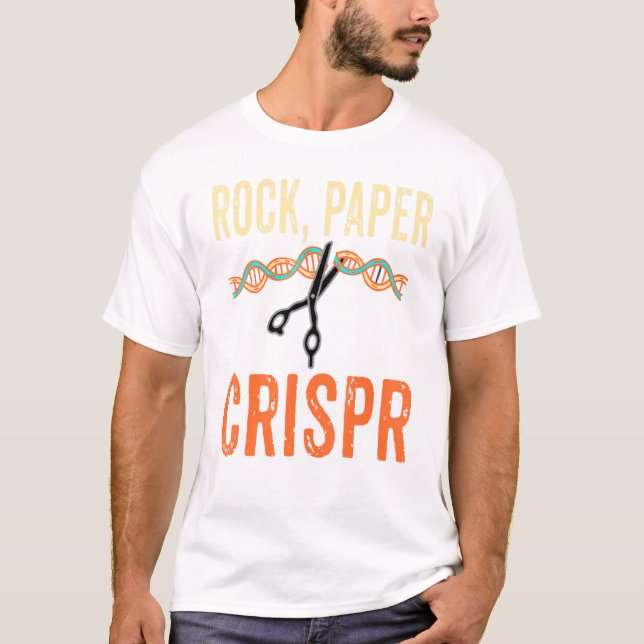 T-shirt Crispr Ciseaux Scientifique Biologiste génétique C (Devant)