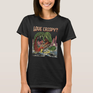 T-shirt Crispy Love Food Sea Worm Monster Vintage