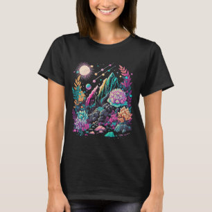 T-shirt Cristaux de la nature ésotérique Illustration mign