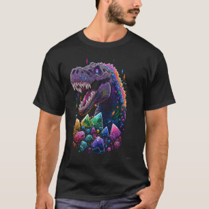 T-shirt Cristaux Rex Trex Esotériques Illustration 1