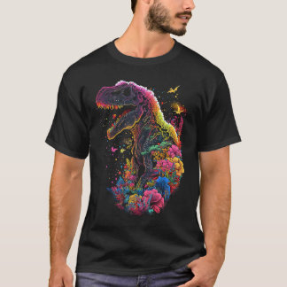 T-shirt Cristaux Rex Trex Esotériques Illustration mignonn