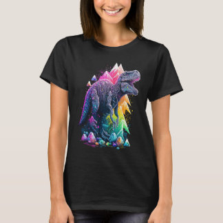 T-shirt Cristaux Rex Trex Esotériques Illustration mignonn