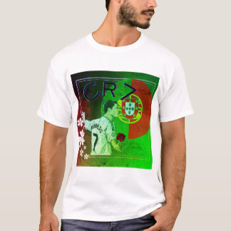 T-shirt Cristiano Ronaldo détenait une fleur
