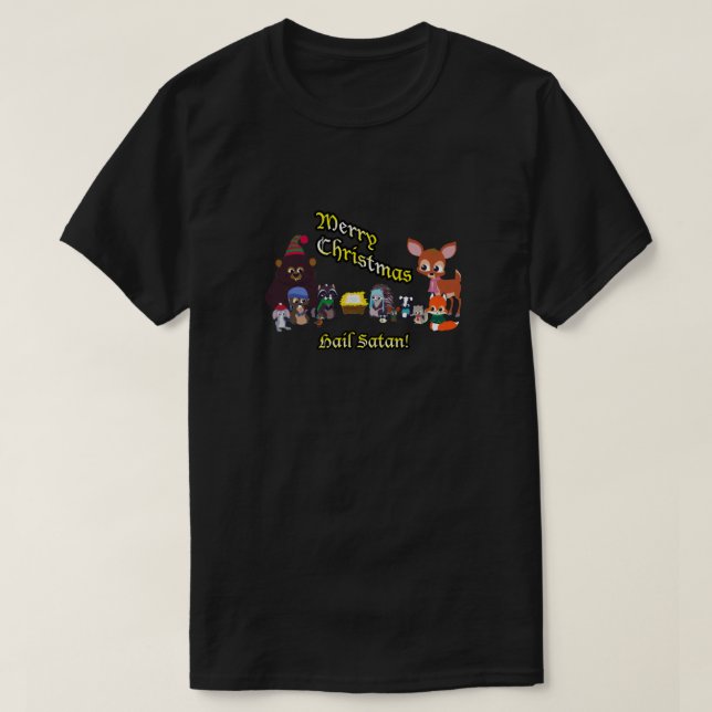 T-shirt Critère bois Noël Classique (Design devant)