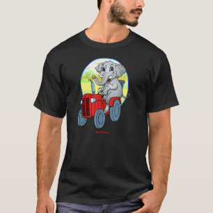 T-shirt Critère De Tracteur Éléphant Conduite D'Un Tracteu