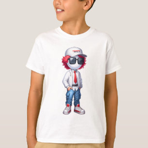 T-shirt CRO@ - Avant et arrière blancs