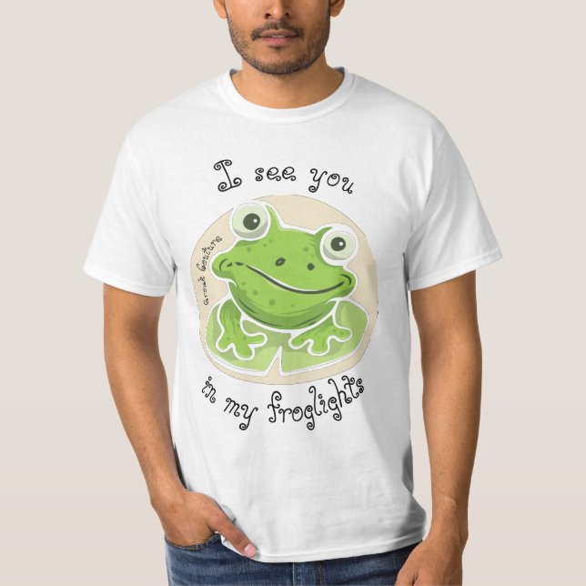 T-shirt Croak Couture, "À bientôt dans mes phares !" T-shi (Devant)