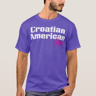 T-shirt Croate Américain Maman 1