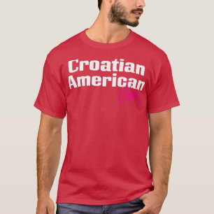 T-shirt Croate Américain Maman 1
