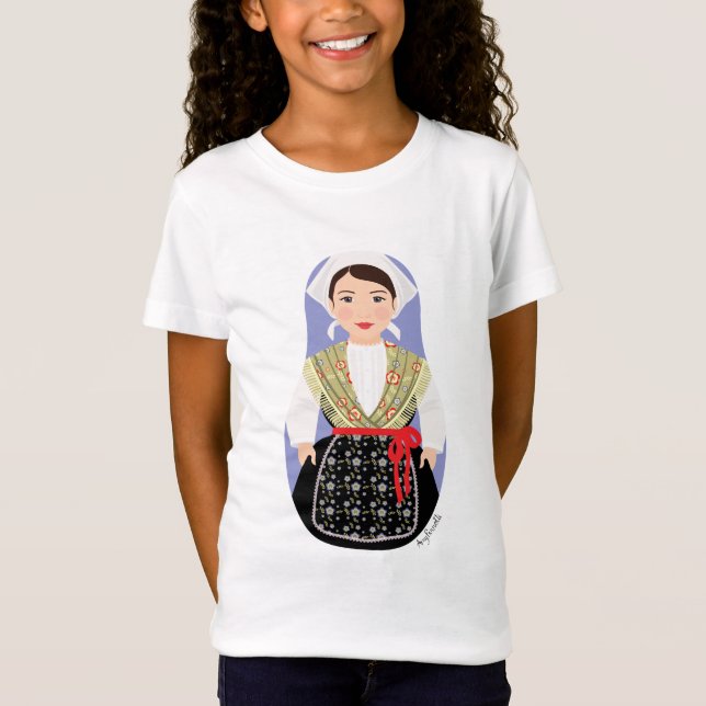 T-Shirt Croate, Istrie Matryoshka filles (Devant)