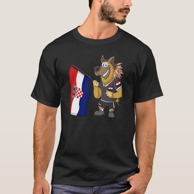 T-shirt Croatia Rasta Dog (Devant)
