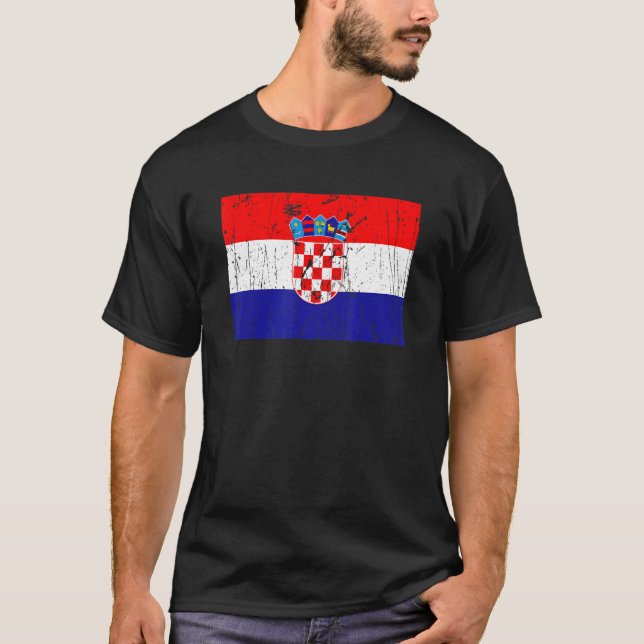 T-shirt Croatian Croatia Flag Pride Croatian Flag (Devant)