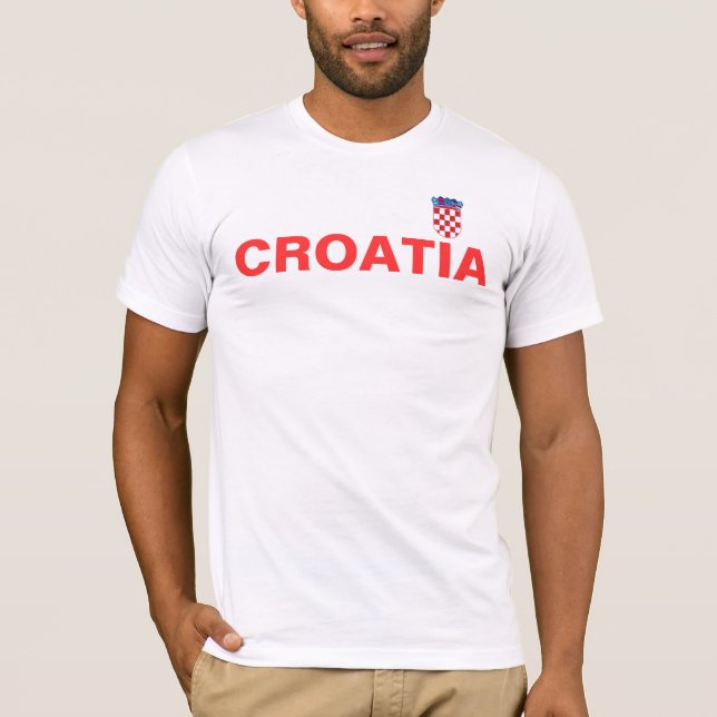 T-shirt croatian_flag, CROATIE (Devant)