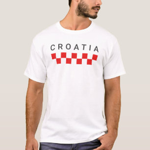 T-shirt Croatie Carrés Rouges