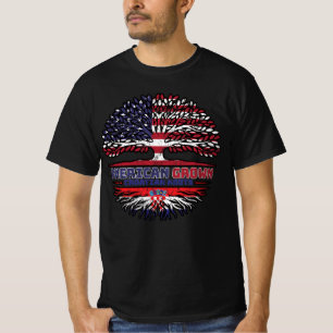 T-shirt Croatie Croatie États-Unis États-Unis États-Unis